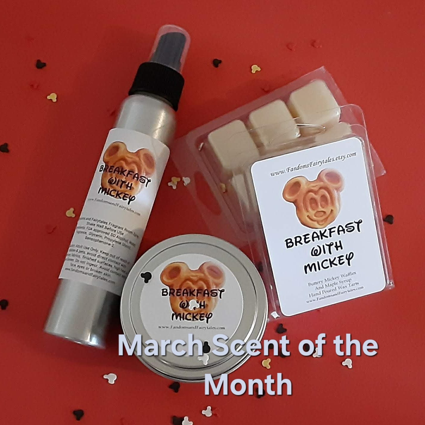 Breakfast with Mickey - Mickey Waffle candles, wax melts or room spray