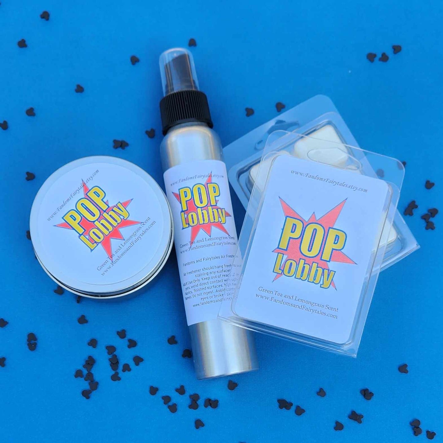Pop Lobby Scent candles, wax melts or room spray