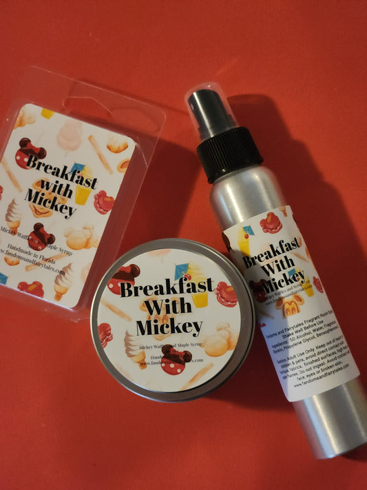 March 2026 Scent of the Month Breakfast with Mickey - Mickey Waffle candles, wax melts or room spray