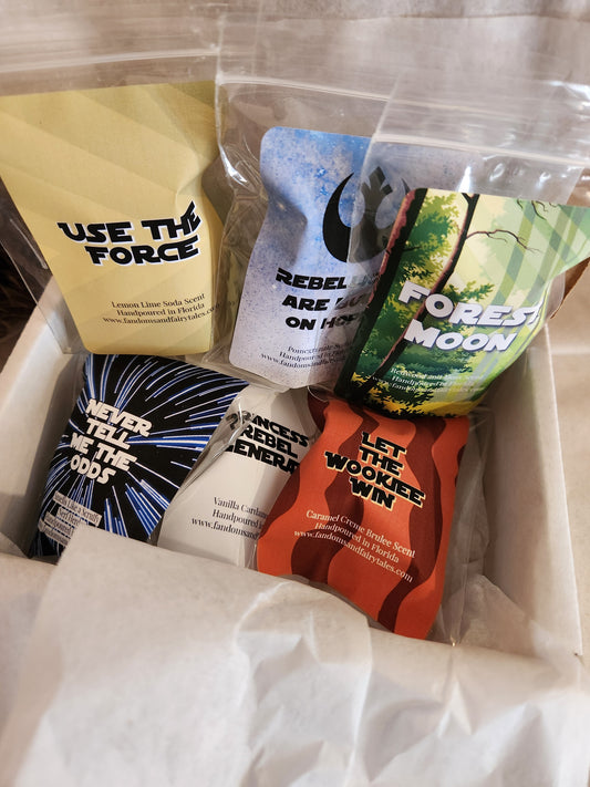 A Galaxy Far Far Away Wax Melt Sampler Set - 6 Wax Melt Samples