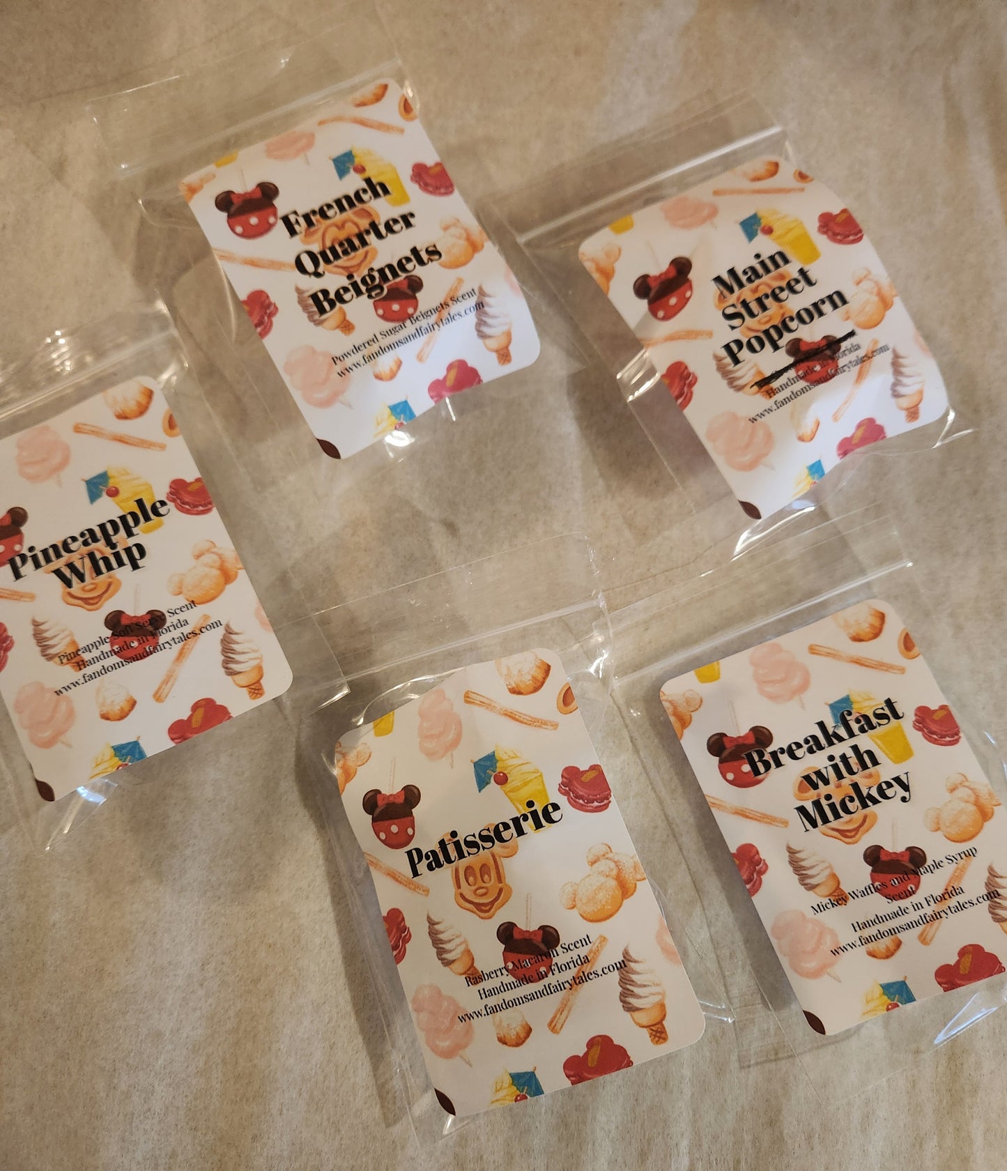 Magical Theme Park Snacks Mini Waxt Melt Sampler