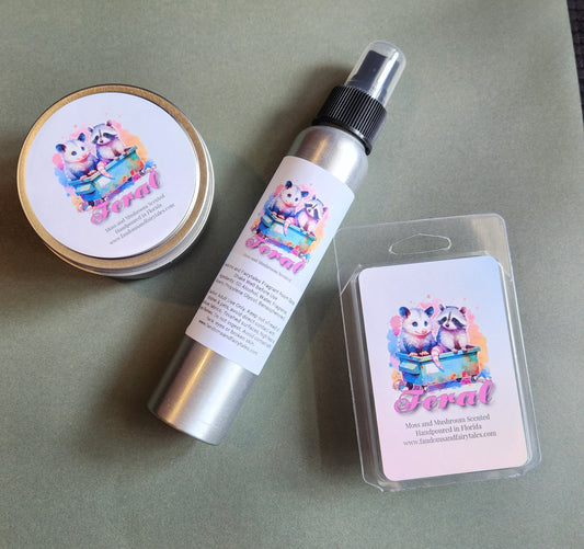 Feral Wax melts, Room Spray or Candle