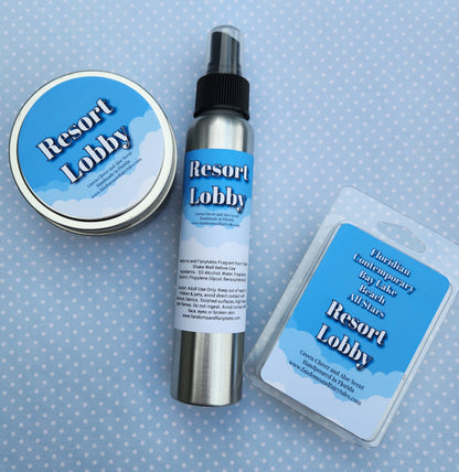 January 2026 Scent of the Month Magical Theme Park Deluxe Lobby Wax melts and Candles , choose  Floridian Lobby, Beach Club, Bay Lake Tower, Contemporary or Resort Lobby