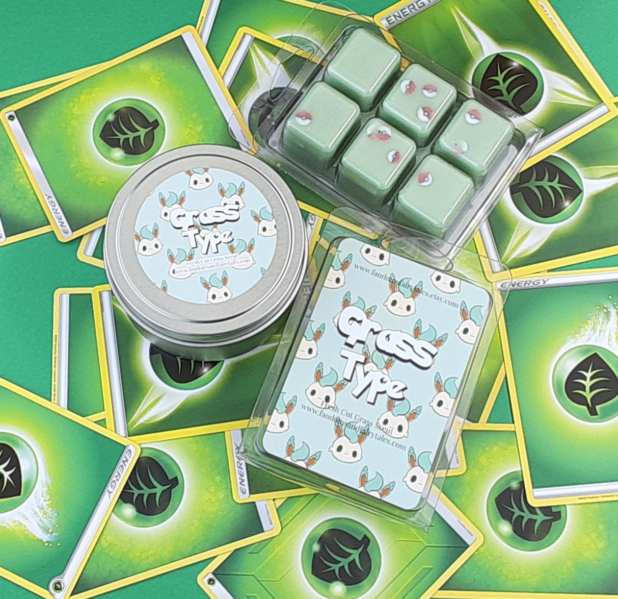 Eeveelutions Collection Scented Wax Tart - Poke Wax melts - Candles - Room Spray Fairy Type, Water Type, Ice Type, Fire Type