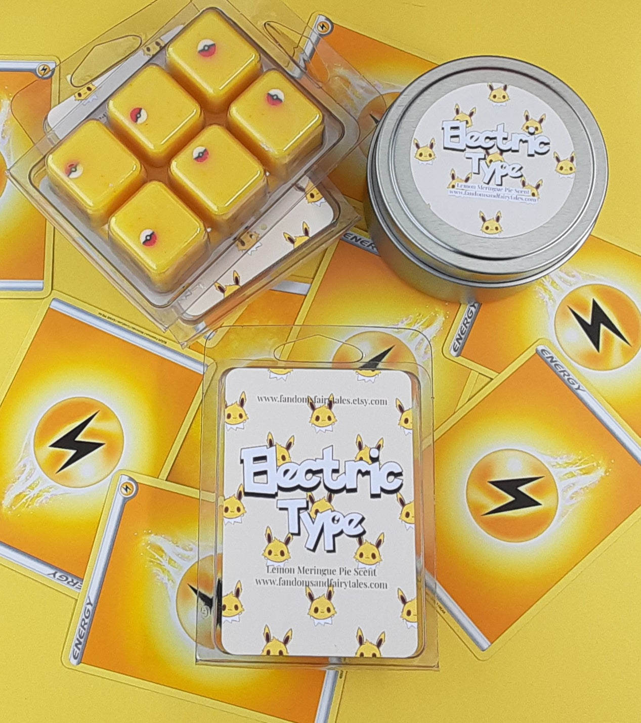 Eeveelutions Collection Scented Wax Tart - Poke Wax melts - Candles - Room Spray Fairy Type, Water Type, Ice Type, Fire Type