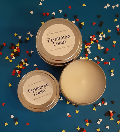 January 2026 Scent of the Month Floridian Lobby Scent candles, wax melts or room spray