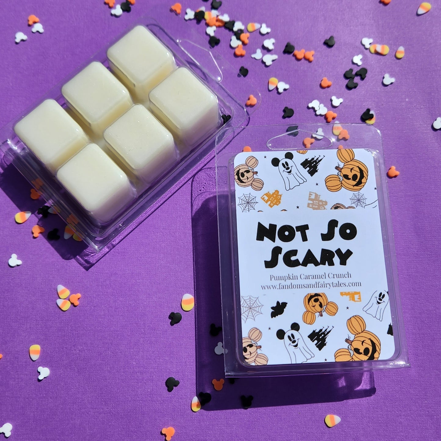 Not so Scary Pumpkin Caramel Crunch Wax Melts and Candles.