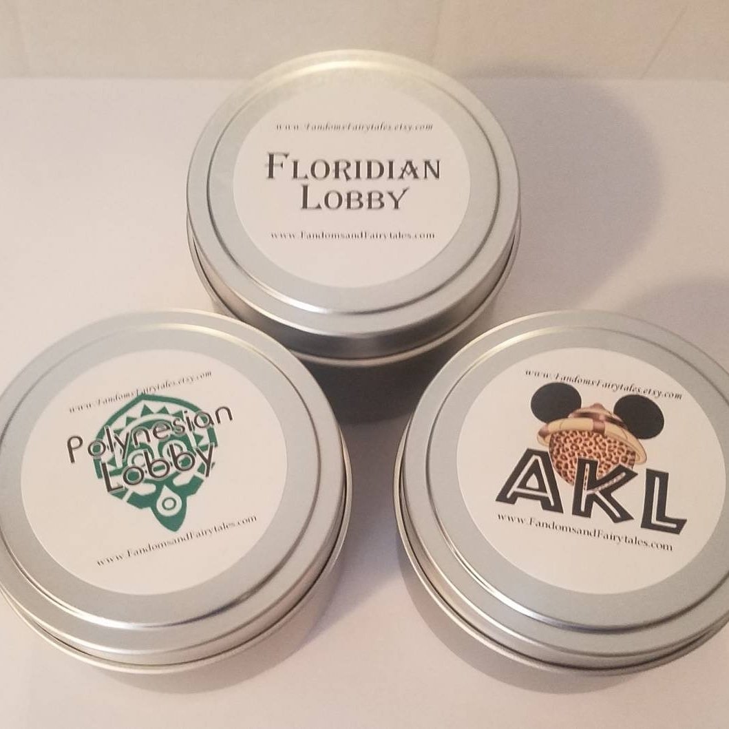 Magical Theme Park Scent Candle Tins