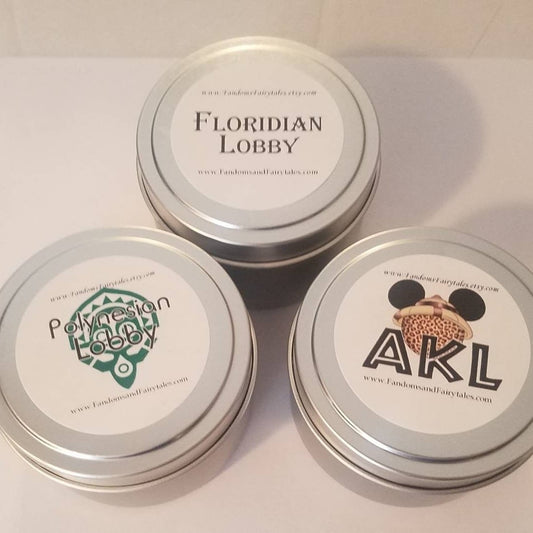 Magical Theme Park Scent Candle Tins