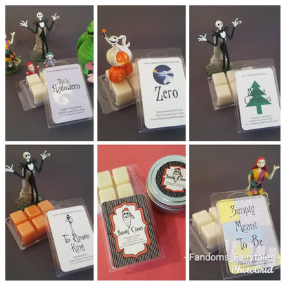 NMBC Wax Melts, Candle or Room Spray,  Choose from 7 awesome scents Jack, Sally, Zero