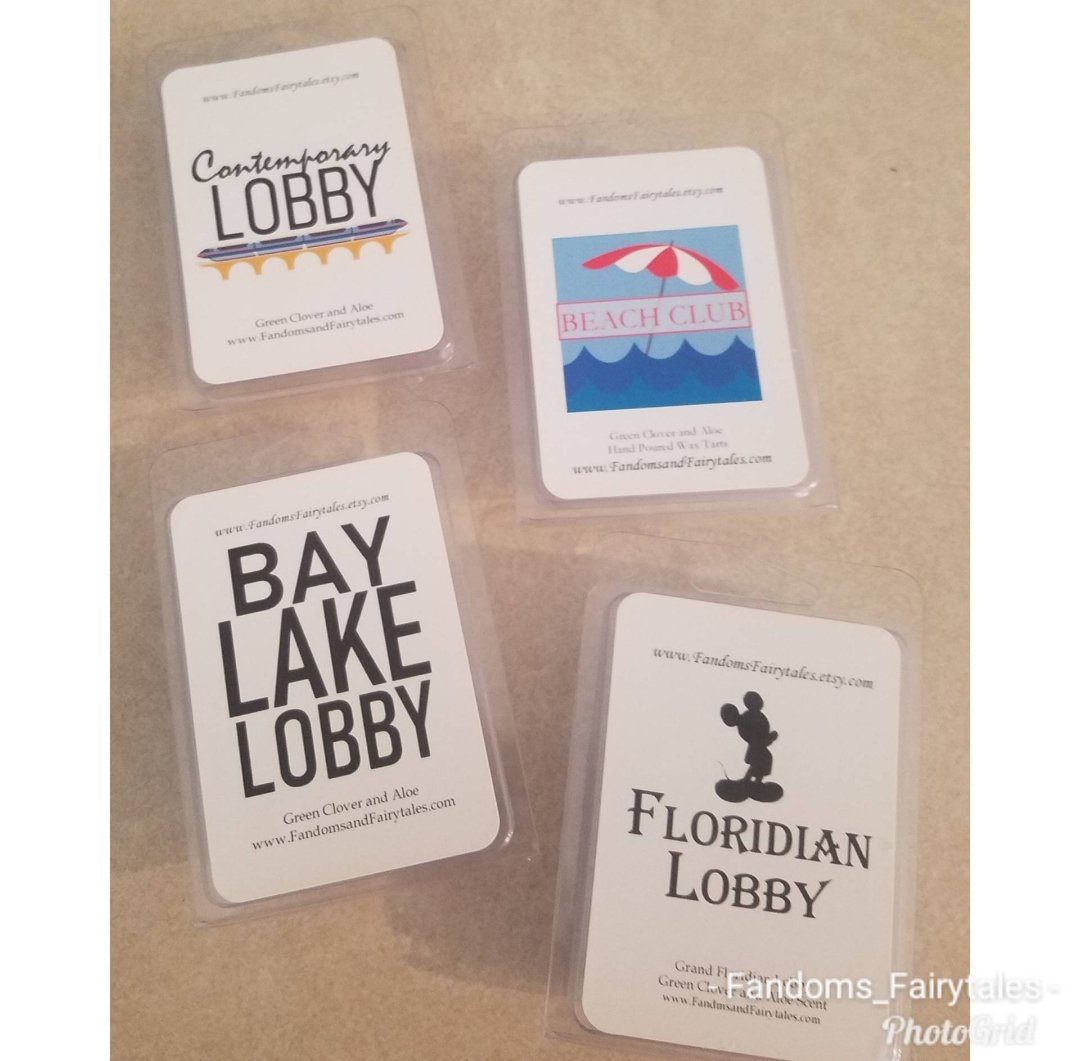January 2026 Scent of the Month Magical Theme Park Deluxe Lobby Wax melts and Candles , choose  Floridian Lobby, Beach Club, Bay Lake Tower, Contemporary or Resort Lobby